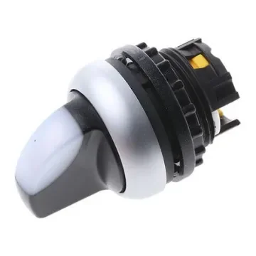 Eaton 2 Position Selector Switch Head, 22mm Cutout, Black Handle - 216823 M22-WRLK-W product image