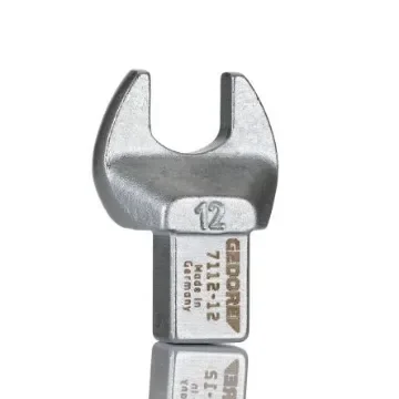Gedore 7112 Series Open Ended Insert Spanner Head, 12 mm, 9 x 12mm Insert, Chrome Finish - 7679560 product image