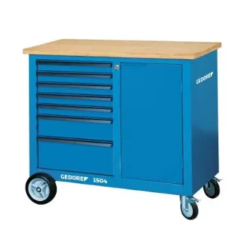Gedore 1504 Portable Steel Workbench, 1000kg Max Load, 985mm x 1100mm x 550mm - 6622830 product image