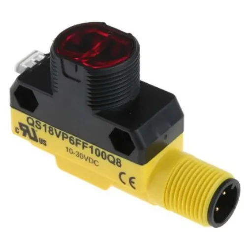 Banner Diffuse Photoelectric Sensor, Barrel Sensor, 100 mm Detection Range - QS18VP6FF100Q8 product image
