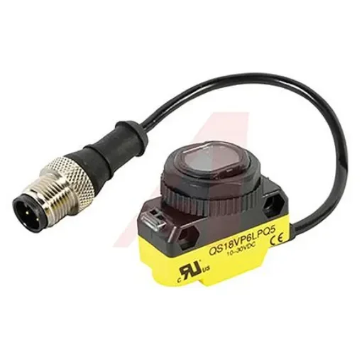 Banner Retroreflective Photoelectric Sensor, Barrel Sensor, 3.5 m Detection Range - QS18VP6LPQ5 product image