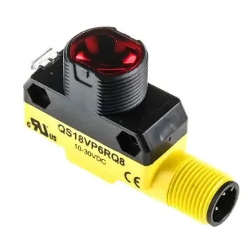 Banner Through Beam Photoelectric Sensor, Barrel Sensor, 20 m Detection Range - QS18VP6RQ8 product image