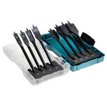Makita 8-Piece Flat Wood Drill Bit Set for Wood, 32mm Max, 12mm Min - E-08698 product image