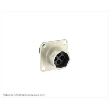 Souriau Sunbank by Eaton Circular Connector, 4 Contacts, Flange Mount, Plug, Male, IP68, IP69K, UT0 Series - UT00104PH product image