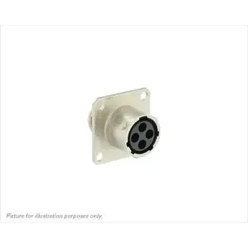 Souriau Sunbank by Eaton Circular Connector, 4 Contacts, Flange Mount, Plug, Female, IP68, IP69K, UT0 Series - UT00104SH product image