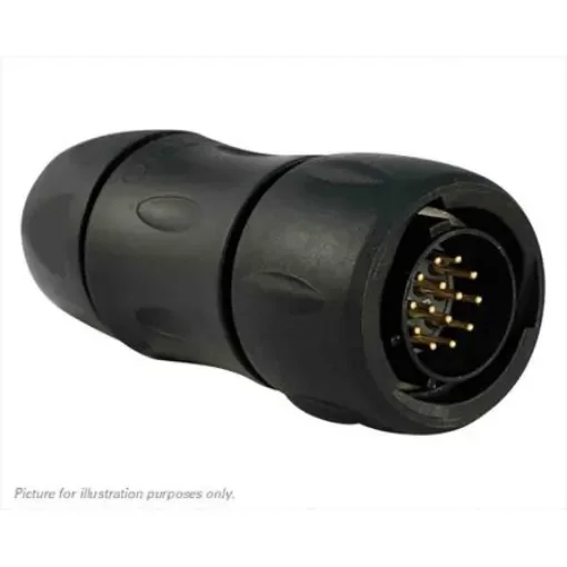 Souriau Sunbank by Eaton, UTS 14 Way Cable Mount MIL Spec Circular Connector Plug, Pin Contacts,Shell Size 12, Bayonet, - UTS6JC12E14P product image