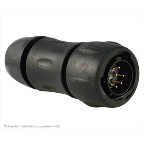 Souriau Sunbank by Eaton, UTS 8 Way Cable Mount MIL Spec Circular Connector Plug, Pin Contacts,Shell Size 12, Bayonet, - UTS6JC12E8P product image