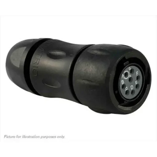 Souriau Sunbank by Eaton, UTS 8 Way Cable Mount MIL Spec Circular Connector Plug, Socket Contacts,Shell Size 12, - UTS6JC12E8S product image