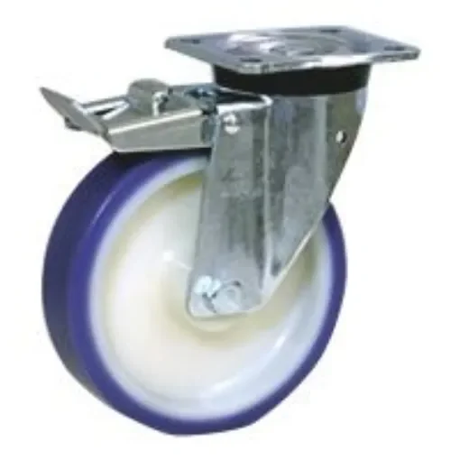 LAG Braked Swivel Castor Wheel, 300kg Capacity, 125mm Wheel - 36014FR product image