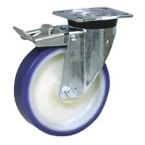 LAG Braked Swivel Castor Wheel, 250kg Capacity, 100mm Wheel - 36006FR product image