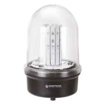 Werma BM 280 Series Red Steady Beacon, 24 V dc, Base Mount, LED Bulb, IP65 - 280.470.55 product image
