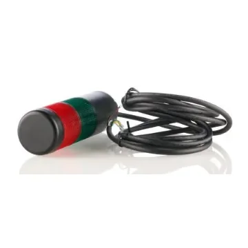 Werma Kompakt Series Red/Green Signal Tower, 2 Lights, 24 V, Base Mount - 698.120.75 product image