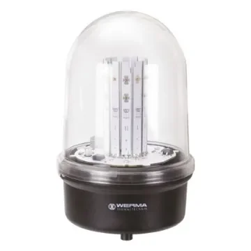 Werma BM 280 Series Red Steady Beacon, 230 V ac, Base Mount, LED Bulb, IP65 - 280.470.68 product image