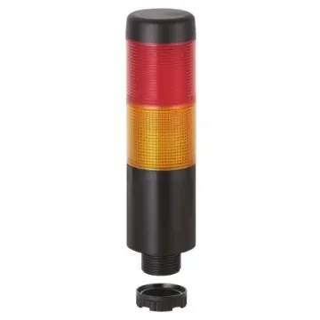 Werma Kompakt Series Red/Yellow Signal Tower, 2 Lights, 24 V ac/dc, Base Mount - 698.230.75 product image