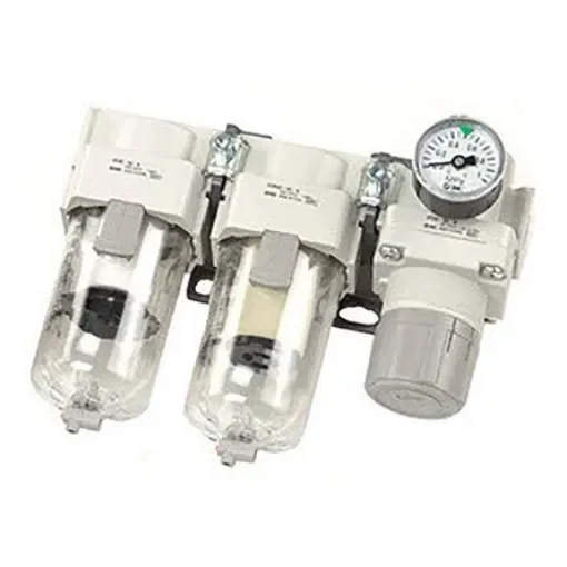 SMC NPT 1/4 Air Filter Regulator Lubricator, 0.05MPa to 1 MPa, AC Series - AC20A-N02G-3CZ-A product image