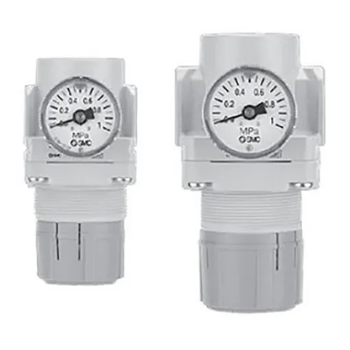 SMC NPT 1/4 Pneumatic Regulator - 0.05MPa to 0.85MPa, 1/4in, 1MPa max. input - AR20-N02BG-Z-A product image