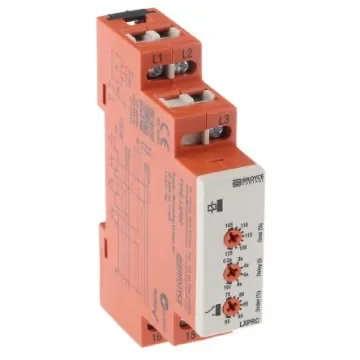 Broyce Control Phase, Voltage Monitoring Relay, 3 Phase, SPDT, DIN Rail - LXPRC 400V product image