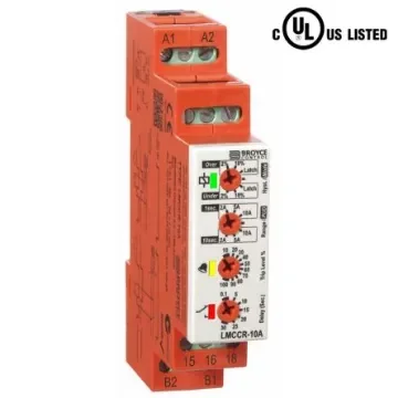 Broyce Control Current Monitoring Relay, SPDT, DIN Rail - LMCCR-10A 24-230VAC/DC product image