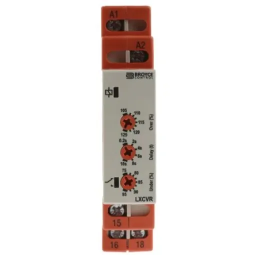 Broyce Control Phase, Voltage Monitoring Relay, 1 Phase, SPDT, DIN Rail - LXCVR 230V product image
