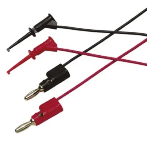 Fluke Red/Black Miniature Test Clip, 5A Rating, 4mm Tip Size - TL950 product image