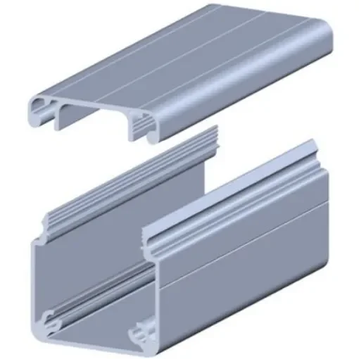 RS PRO Structural System Cable Management, 8mm GrooveSlot 40 x 40 28mm Internal Width 35mm Internal Height, 2m L - 8508492 product image