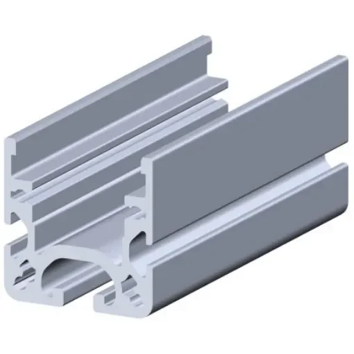 RS PRO Silver Aluminium Roller Guide Rail, 40 x 40 mm, 5mm Groove - 8508498 product image