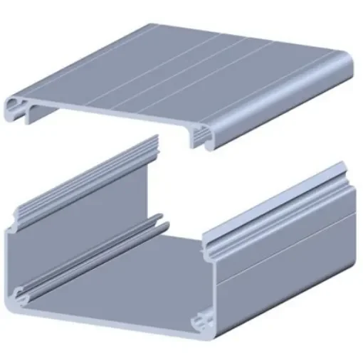 RS PRO Structural System Cable Management, 8mm GrooveSlot 40 x 80 68mm Internal Width 35mm Internal Height, 2m L - 8508502 product image