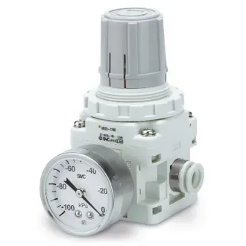 SMC 140L/min Vacuum Regulator, -100kPa to -1.3kPa - IRV10-LN07BG product image