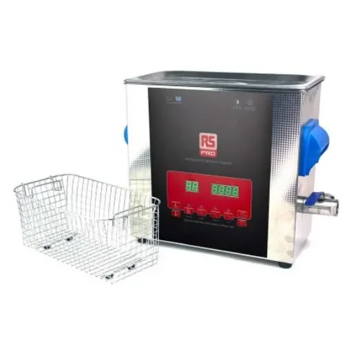RS PRO Ultrasonic Cleaner, 300W, 6L - 8555915 product image