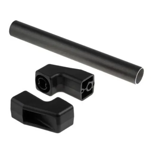 Elesa Black Aluminium Handle 78 mm Height, 38mm Width, 324mm Length - 37701 product image