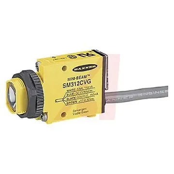 Banner Convergent Photoelectric Sensor, Block Sensor, 16 mm Detection Range - SM312CV product image