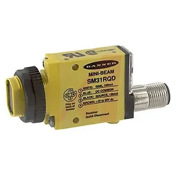 Banner Through Beam Photoelectric Sensor, Block Sensor, 3 m Detection Range - SM31RQD product image