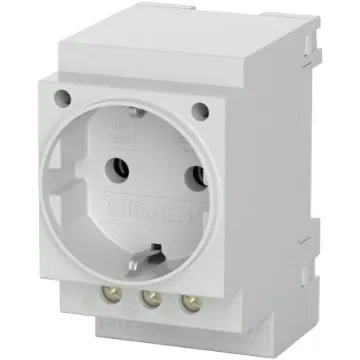 Siemens German Mains Plug, 16A Grey, DIN Rail Mount Screw, 230 V - 5TE6800 product image