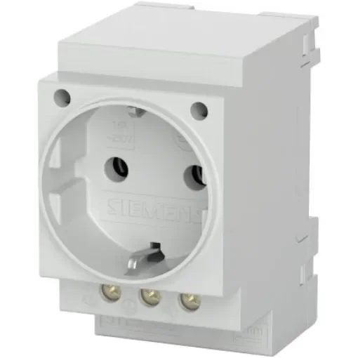 Siemens German Mains Plug, 16A Grey, DIN Rail Mount Screw, 230 V - 5TE6800 product image