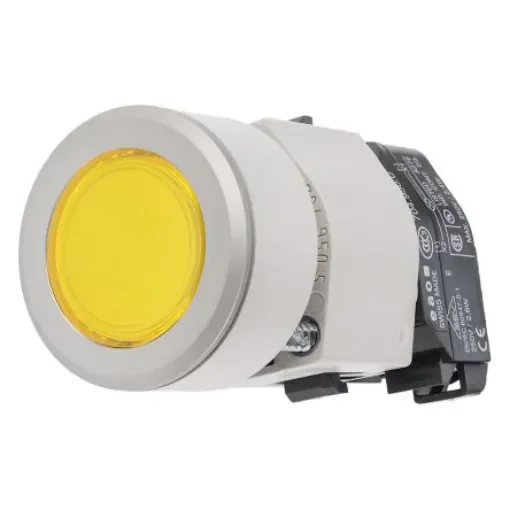 EAO Yellow Momentary Push Button Head, IP65 - 704.032.418 product image