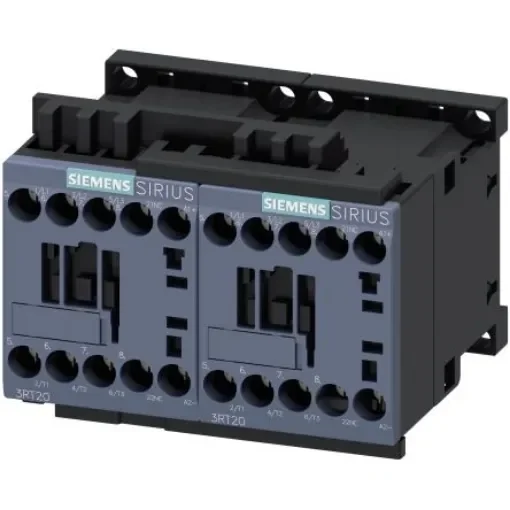 Siemens SIRIUS Innovation 3RA Reversing Contactor, 24 V dc Coil, 3-Pole, 7 A, 3 kW, 3NO, 400 V ac - 3RA2315-8XB30-1BB4 product image