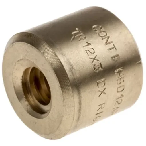RS PRO Cylindrical Nut For Lead Screw, For Shaft Dia. 12mm - 8625354 product image