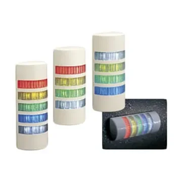 Patlite WEP Series Clear Buzzer Signal Tower, 4 Lights, 24 V ac/dc, Wall Mount - WEP-402FB-RYGB product image