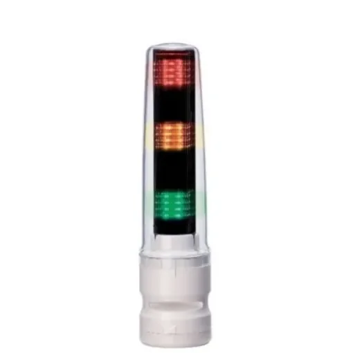 Patlite LS7 Series Clear Buzzer Signal Tower, 3 Lights, 24 V dc, Direct Mount - LS7-302FBWH-RYG product image