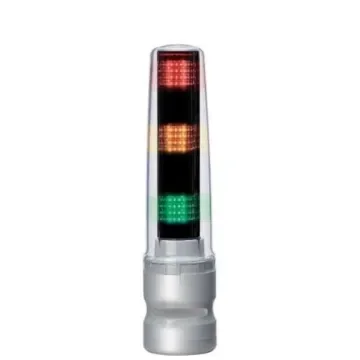Patlite LS7 Series Clear Buzzer Signal Tower, 3 Lights, 24 V dc, Direct Mount - LS7-302SFBWH-RYGNN product image