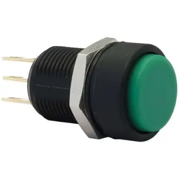 APEM Push Button Switch, Momentary, Panel Mount, 13.6mm Cutout, SPDT, 28V dc, IP67 - IMP7Z432234UL product image
