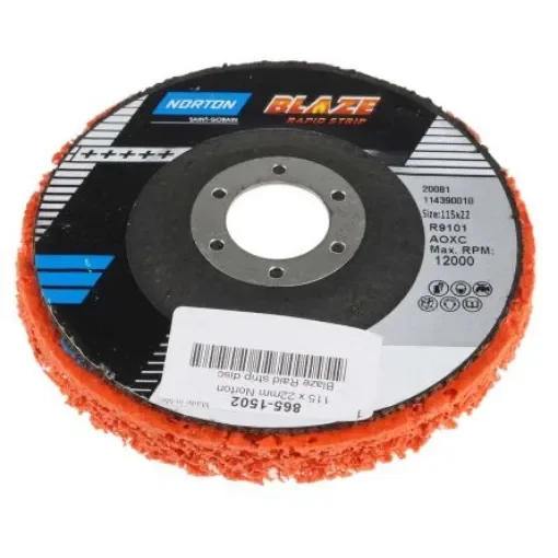 Norton Blaze Rapid Strip Ceramic Stripping Disc, 115mm, Medium Grade, 1 in pack - 66623303783 product image