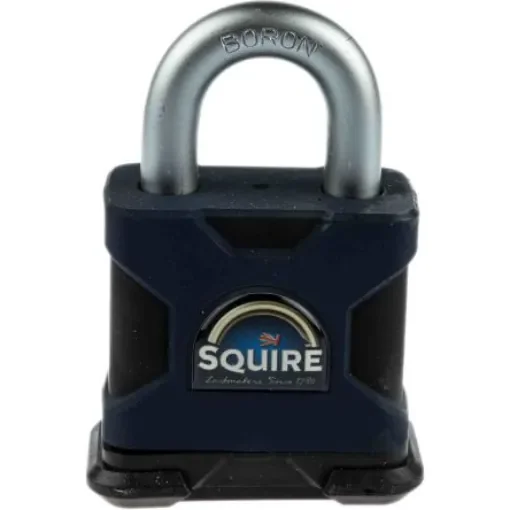 Squire Key Weatherproof Hardened Steel Padlock, 10mm Shackle, 50mm Body - RS SS50P5 product image