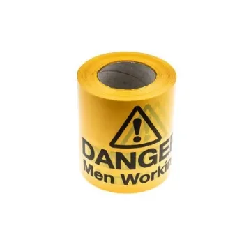 RS PRO Black/Yellow Polyethylene 100m Hazard Tape - 866074 product image
