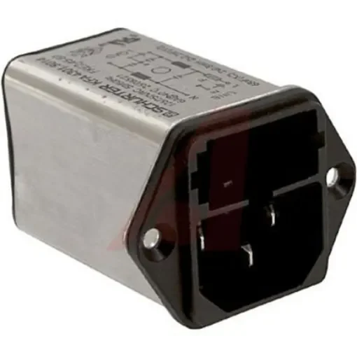 Schurter 6A, 250 V ac Male Screw Filtered IEC Connector 1 Pole 4301.5014, Quick Connect 1 Fuse product image