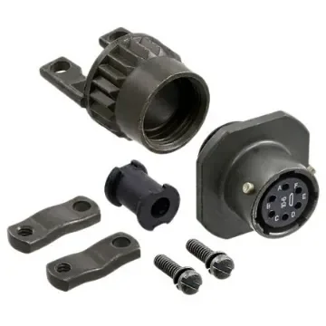 Amphenol Socapex, PT, Copper Alloy 6 Way Cable Mount MIL Spec Circular Connector ReceptacleGreen, Socket Contacts,Shell - PT01A-10-6S(SR) product image