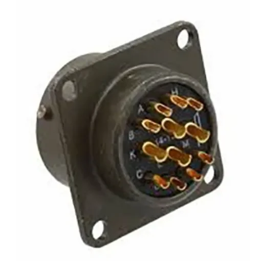 Amphenol Socapex, PT, Copper Alloy 12 Way Panel Mount MIL Spec Circular Connector ReceptacleGreen, Socket - PT02A-14-12S product image