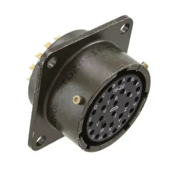 Amphenol Socapex, PT, Copper Alloy 26 Way Panel Mount MIL Spec Circular Connector ReceptacleGreen, Socket - PT02A-16-26S product image