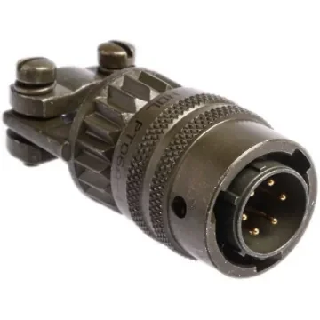 Amphenol Industrial, PT, Copper Alloy 6 Way Cable Mount MIL Spec Circular Connector PlugGreen, Pin Contacts,Shell Size - PT06A-10-6P(SR) product image