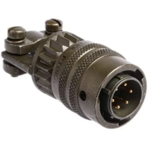 Amphenol Industrial, PT, Copper Alloy 6 Way Cable Mount MIL Spec Circular Connector PlugGreen, Pin Contacts,Shell Size - PT06A-10-6P(SR) product image